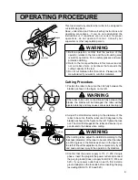 Предварительный просмотр 9 страницы Ogura HBC-16R Instruction Manual