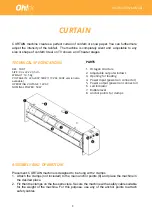 Предварительный просмотр 2 страницы Oh!FX CURTAIN Instruction Manual