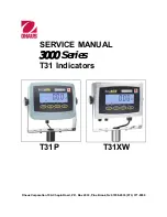 OHAUS 3000 Series T31P Service Manual preview