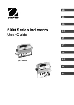 Preview for 1 page of OHAUS 5000 Series User Manual