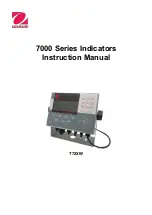 OHAUS 7000 Series Instruction Manual preview
