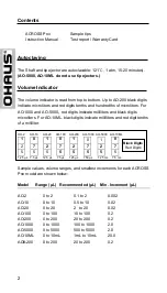 Preview for 6 page of OHAUS ACROSS PRO AO-2 Manual