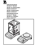 Предварительный просмотр 1 страницы OHAUS Adventurer AR0640 Instruction Manual