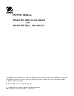 Preview for 3 page of OHAUS AV114C Service Manual