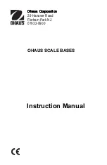 OHAUS B10P Instruction Manual preview