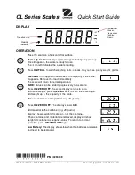 Preview for 2 page of OHAUS CL Series Quick Start Manual