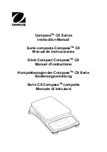 OHAUS Compass CX221P Instruction Manual preview