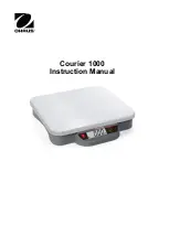 OHAUS Courier 1000 Instruction Manual preview