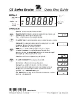 Preview for 2 page of OHAUS CS Series Quick Start