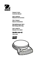 Preview for 1 page of OHAUS CS200P Instruction Manual