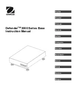 OHAUS Defender 3000-i-D33 Instruction Manual preview