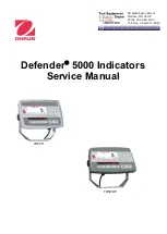 OHAUS Defender 5000 TD52P Service Manual preview