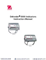 OHAUS Defender 5000 TD52XW Instruction Manual preview