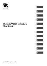 OHAUS Defender 6000 Indicators User Manual preview