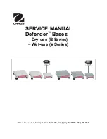 OHAUS Defender D30BR Service Manual preview