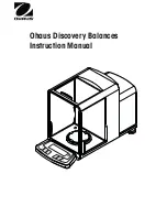 OHAUS Discovery Balances Instruction Manual preview