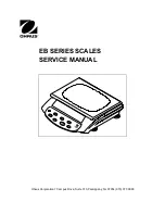 OHAUS EB SERIES Service Manual preview