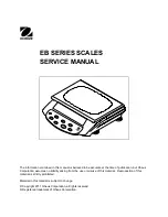 Предварительный просмотр 3 страницы OHAUS EB SERIES Service Manual