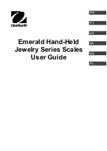 Preview for 1 page of OHAUS Emerald Series User Manual