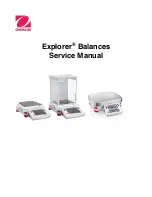 OHAUS Explorer Balances Service Manual preview