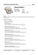 OHAUS Explorer E1F110 Datasheet preview