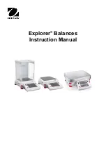 OHAUS Explorer EX125 Instruction Manual preview