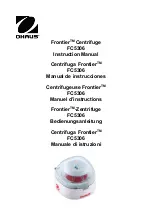 OHAUS Frontier FC5306 Instruction Manual preview