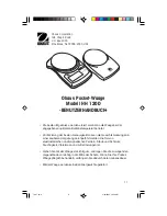 Preview for 17 page of OHAUS HH 120D Operating Manual