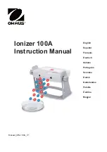 OHAUS ION-100A Instruction Manual preview