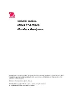 Предварительный просмотр 3 страницы OHAUS MB25 Service Manual