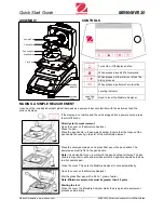 Preview for 1 page of OHAUS MB90/MB120 Quick Start Manual