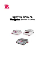OHAUS Navigator NV1101 Service Manual preview