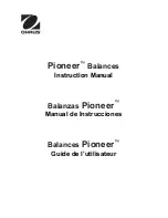 OHAUS Pioneer Instruction Manual preview