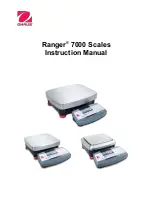 OHAUS Ranger 7000 R71MHD3 Instruction Manual preview