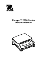 OHAUS Ranger R21PE15 Instruction Manual preview