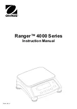 Preview for 1 page of OHAUS Ranger R41ME6-M Instruction Manual