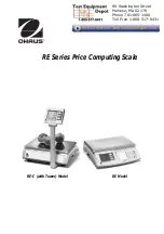 Preview for 1 page of OHAUS RE series User Manual