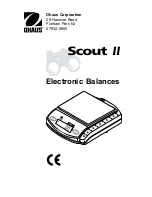 OHAUS SCOUT II Manual/Service preview