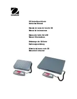 OHAUS SD200L Instruction Manual preview