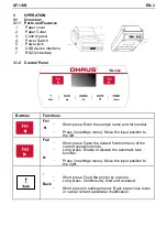 Preview for 5 page of OHAUS SF-110B User Manual