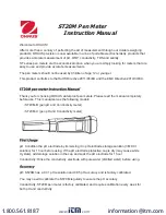 OHAUS ST20M Series Instruction Manual preview