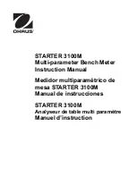 OHAUS ST3100M-B Instruction Manual preview