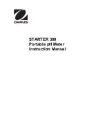 OHAUS STARTER 300 Instruction Manual preview