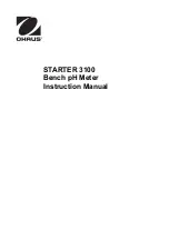 OHAUS starter 3100 Instruction Manual preview