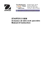 Preview for 62 page of OHAUS STARTER 3100M Instruction Manual