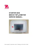 OHAUS STARTER 5000 Service Manual preview