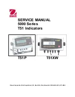 OHAUS T51P Service Manual preview