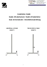 Preview for 1 page of OHAUS UNIVERSAL H-STAND Installation Manual