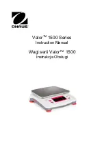 Preview for 1 page of OHAUS Valor 1500 Series Instruction Manual