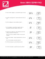 Предварительный просмотр 2 страницы OHAUS Valor 2000 V22PW Faq